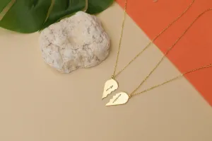 Custom Couple Half Broken Heart Sets