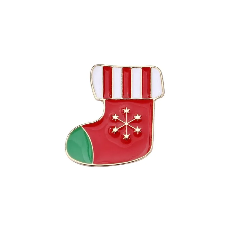 Cute Simple Style Christmas Hat Christmas Tree Santa Claus Alloy Unisex Brooches