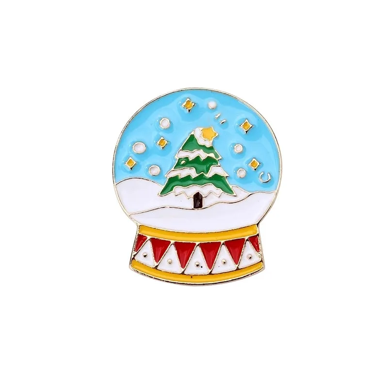Cute Simple Style Christmas Hat Christmas Tree Santa Claus Alloy Unisex Brooches