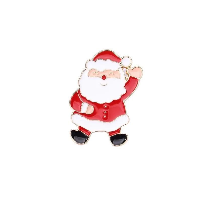 Cute Simple Style Christmas Hat Christmas Tree Santa Claus Alloy Unisex Brooches