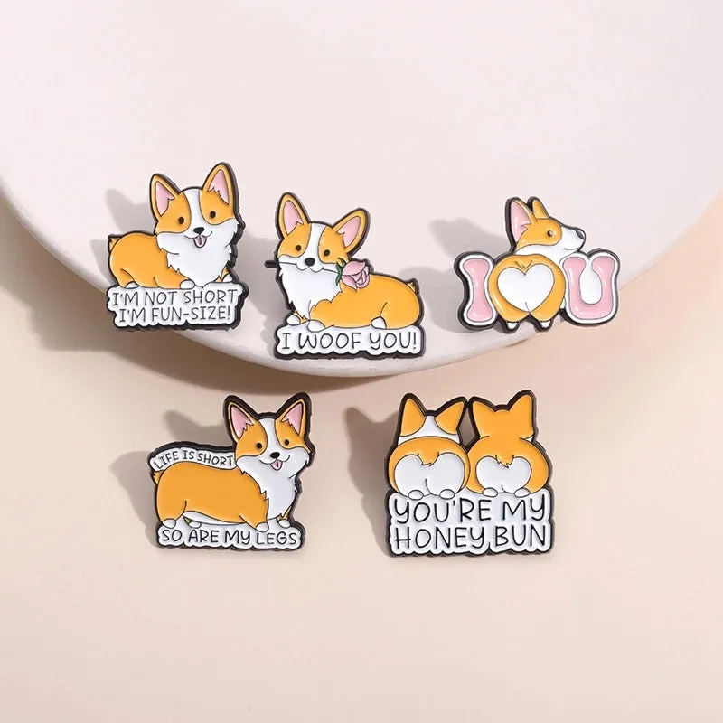 Cute Simple Style Pin Dog Alloy Plating Unisex Brooches