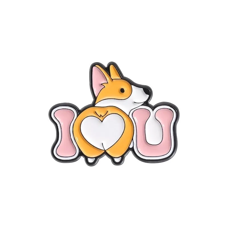 Cute Simple Style Pin Dog Alloy Plating Unisex Brooches