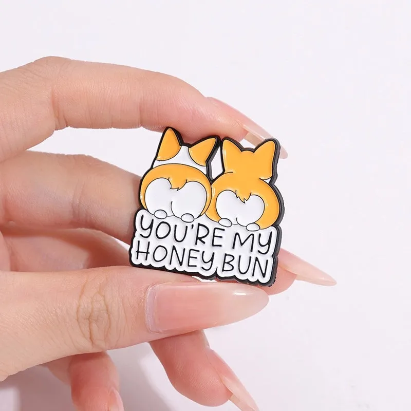 Cute Simple Style Pin Dog Alloy Plating Unisex Brooches