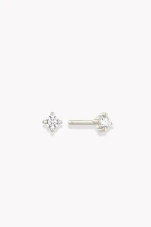 Dainty Shimmer Stud - Silver