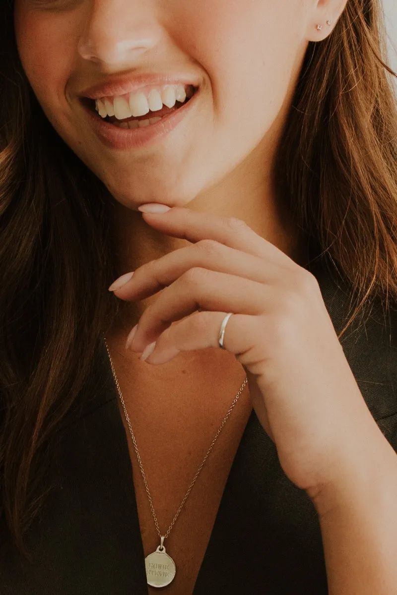 Dainty Shimmer Stud - Silver