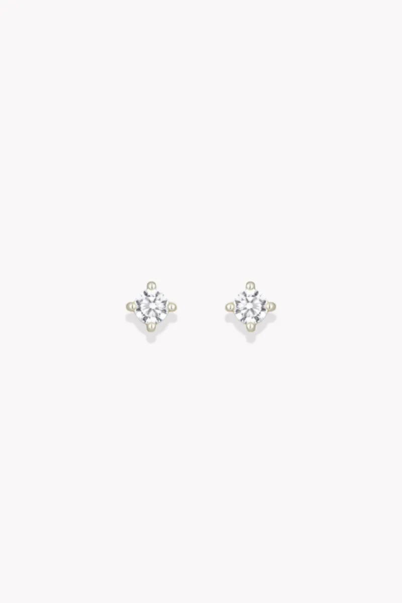 Dainty Shimmer Stud - Silver