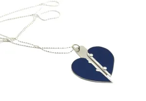 Deconstructed BMW Heart Necklace