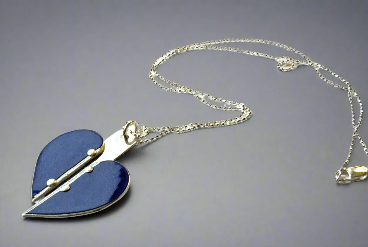Deconstructed BMW Heart Necklace