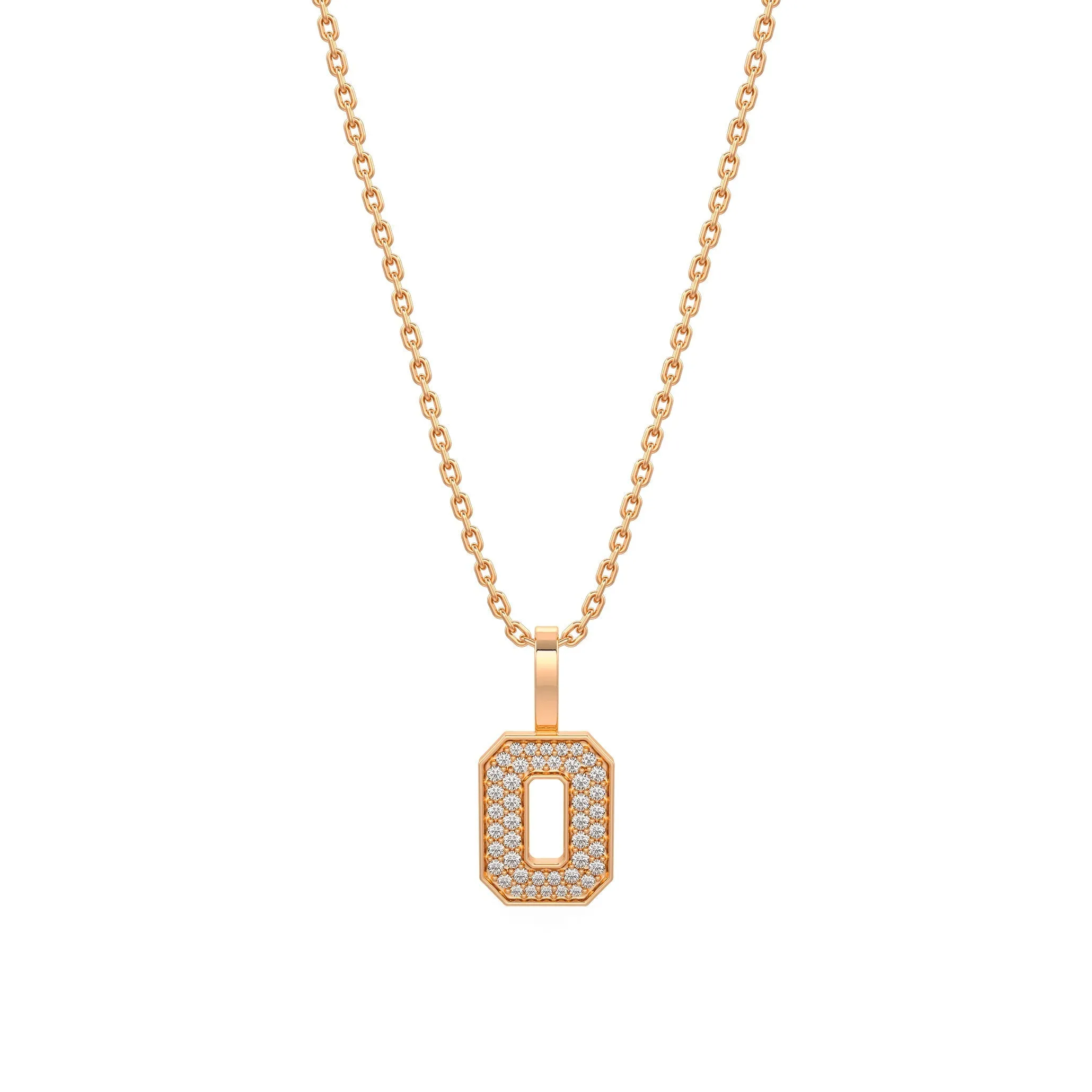 Diamond Number Pendants