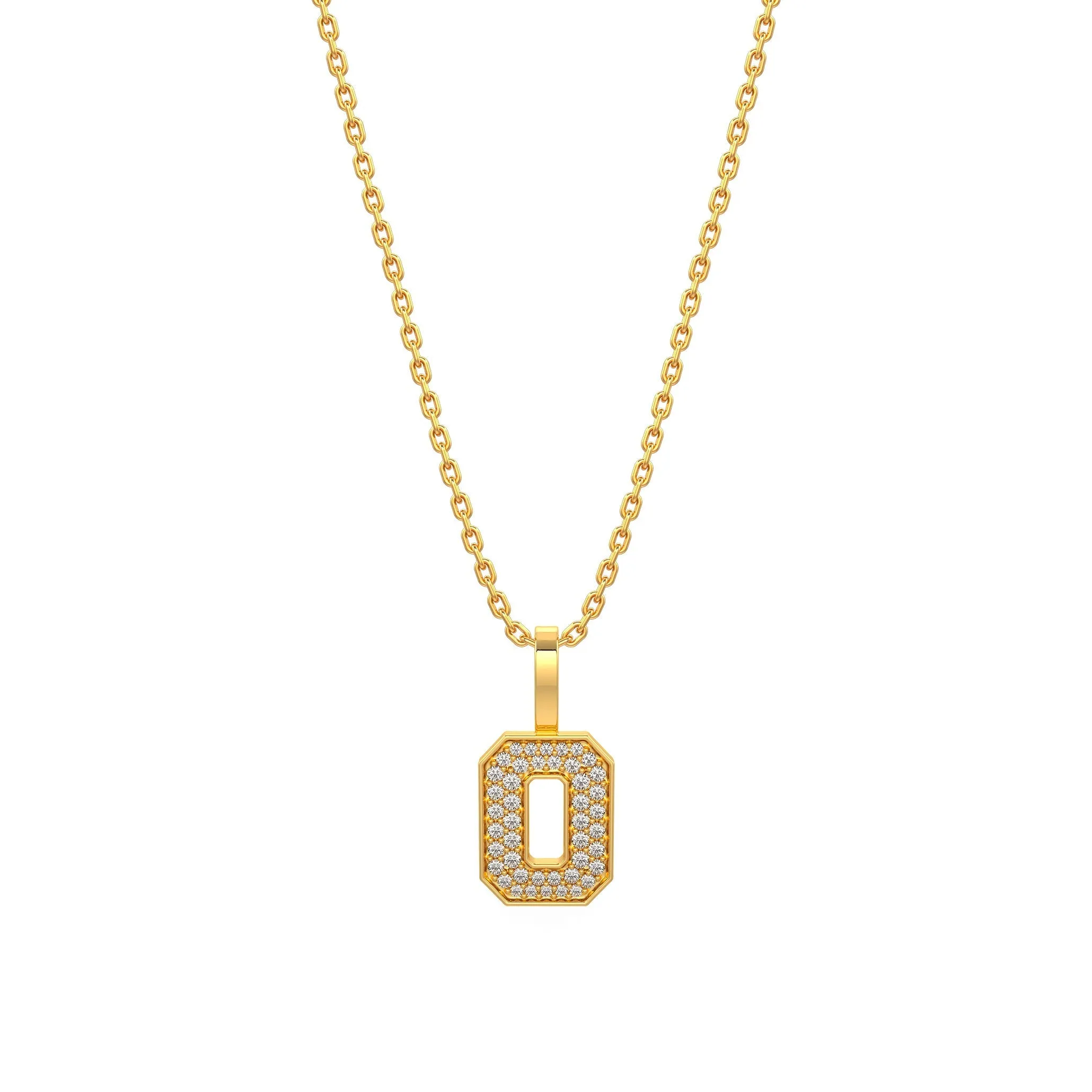 Diamond Number Pendants