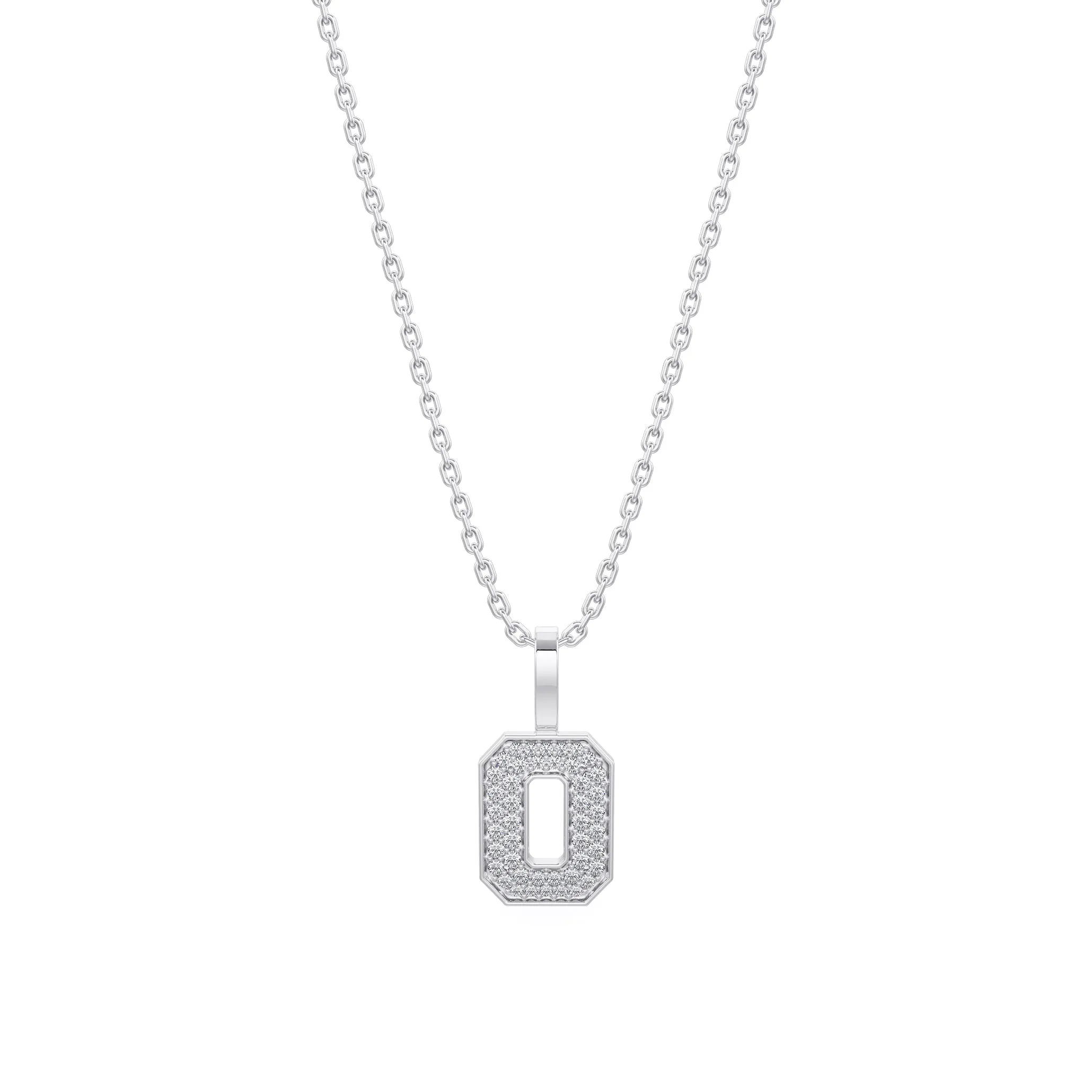 Diamond Number Pendants