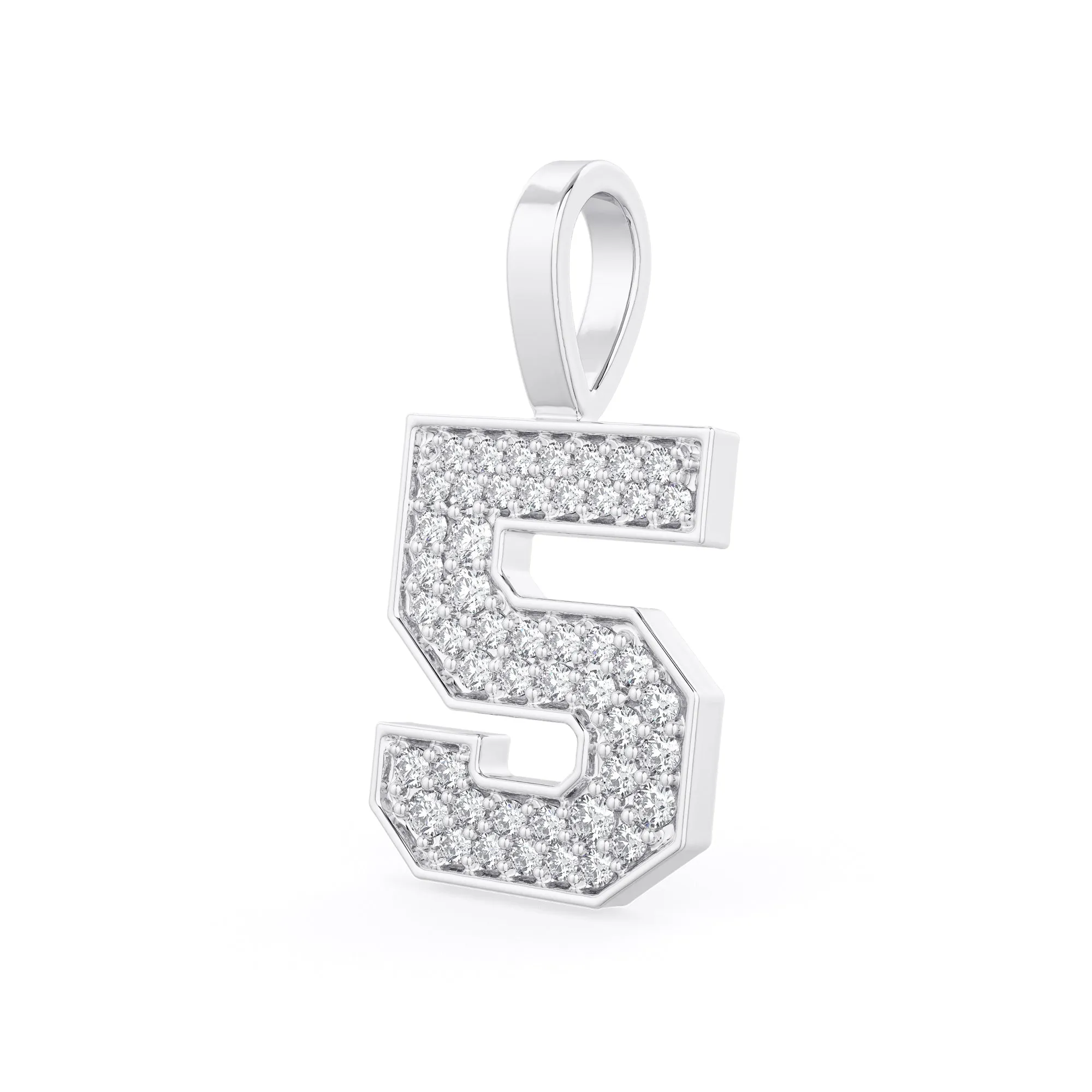 Diamond Number Pendants