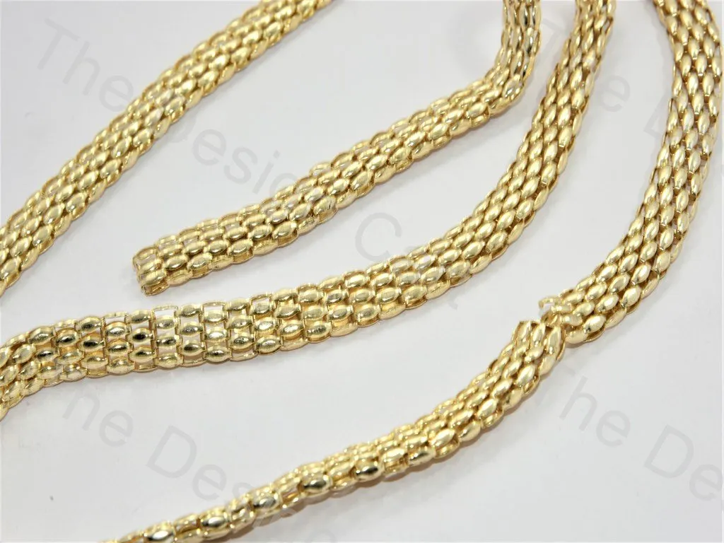 Dotted Belt Design Golden Metal Chain