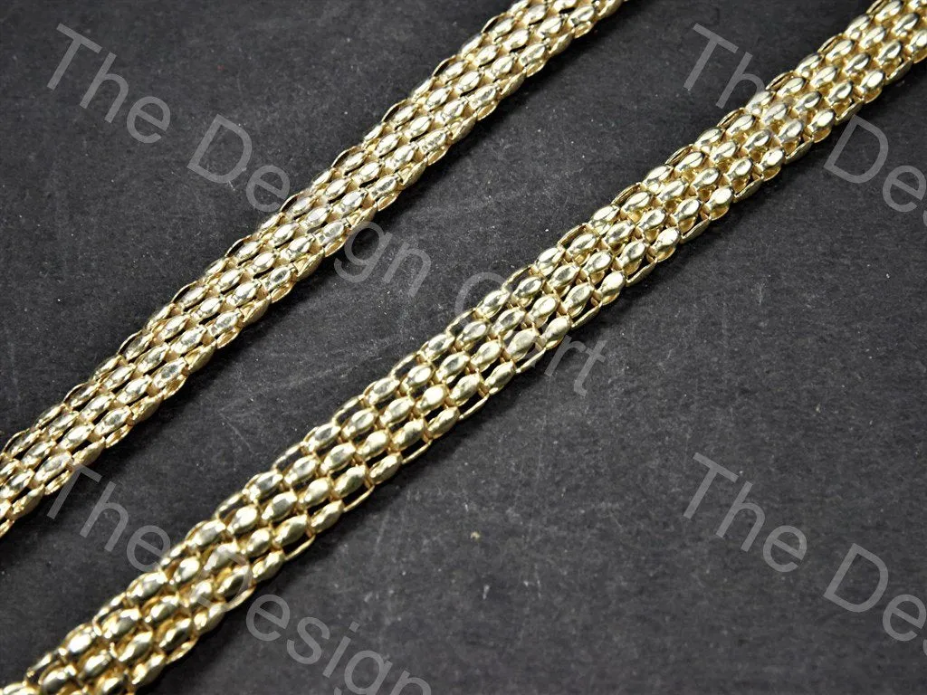 Dotted Belt Design Golden Metal Chain