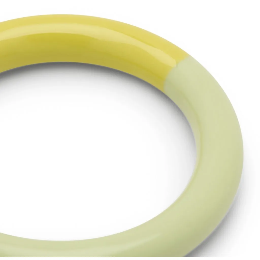 Double Color Ring - Lime/Silk Light Green
