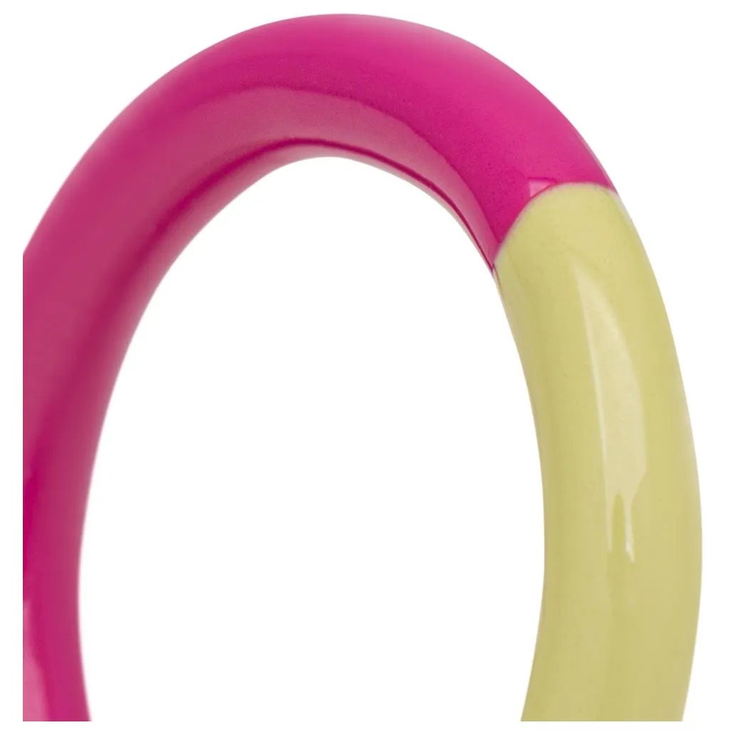 Double Color Ring - Plum/Silk Light Green