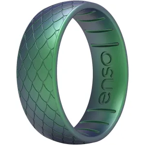 Enso Rings Classic Etched Legends Series Silicone Ring - Dragon Scale