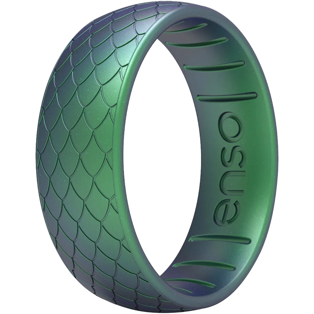 Enso Rings Classic Etched Legends Series Silicone Ring - Dragon Scale