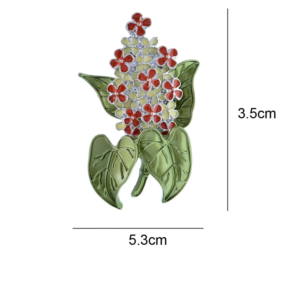 Fashion Enamel Lilac Flower Brooches