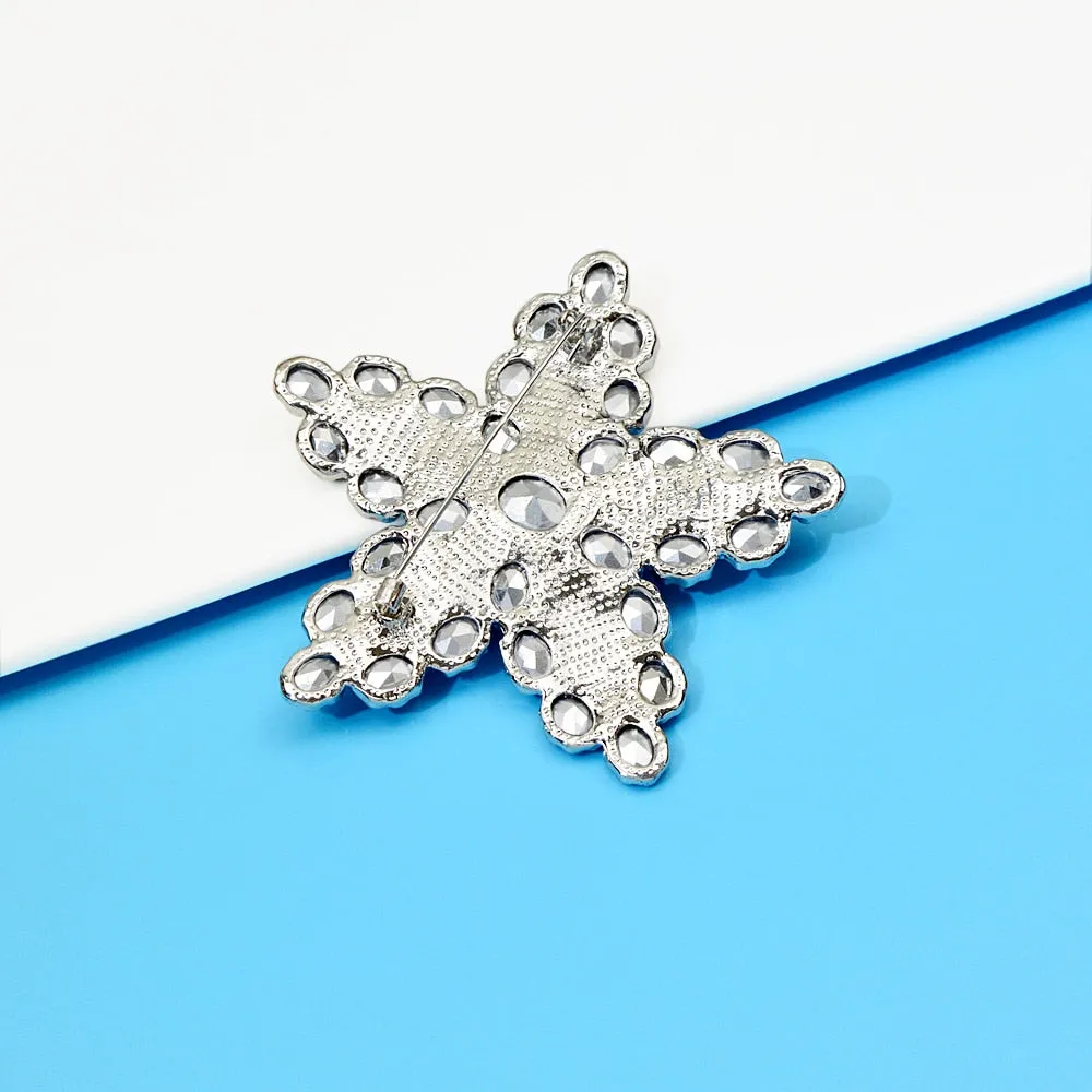 Full Rhinestone Star Brooches For Women