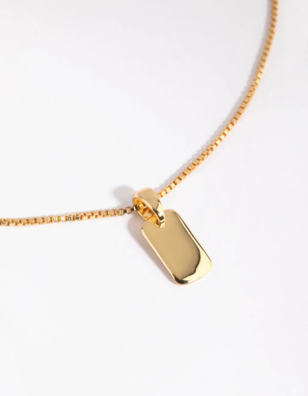 Gold Plated Mini Tag Charm