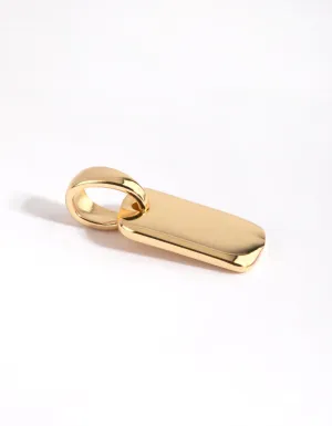 Gold Plated Mini Tag Charm