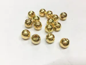 Golden Circular Metal Spacer Beads- 8 mm