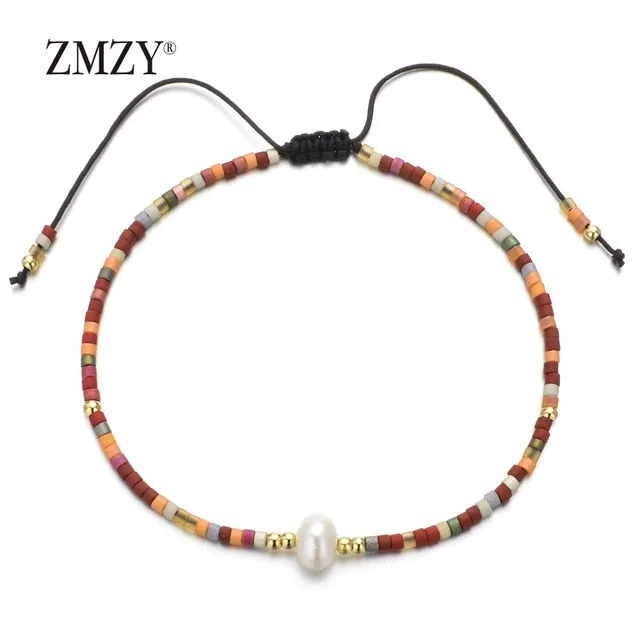 Handmade Black Glass Stone Bracelets For Women