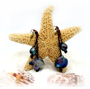 HC Tahitian Two Drop Pearl Earrings