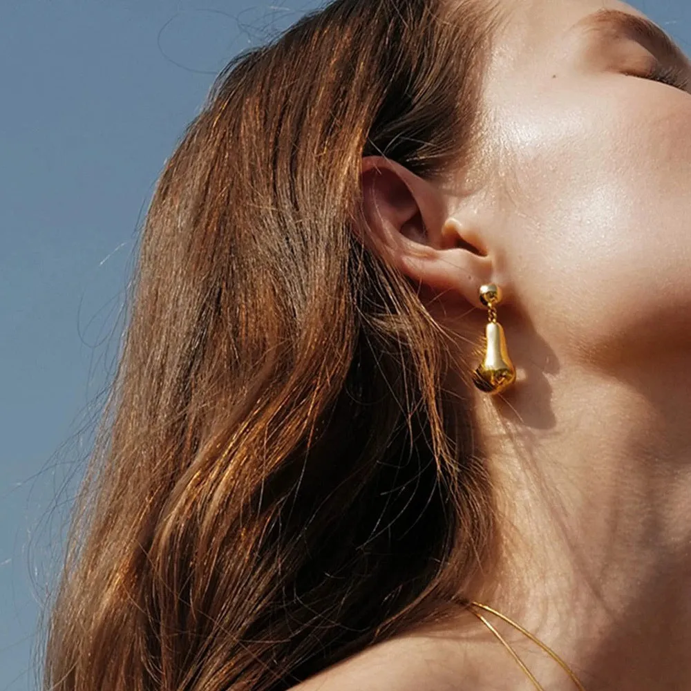 Hollow Teardrop Earrings