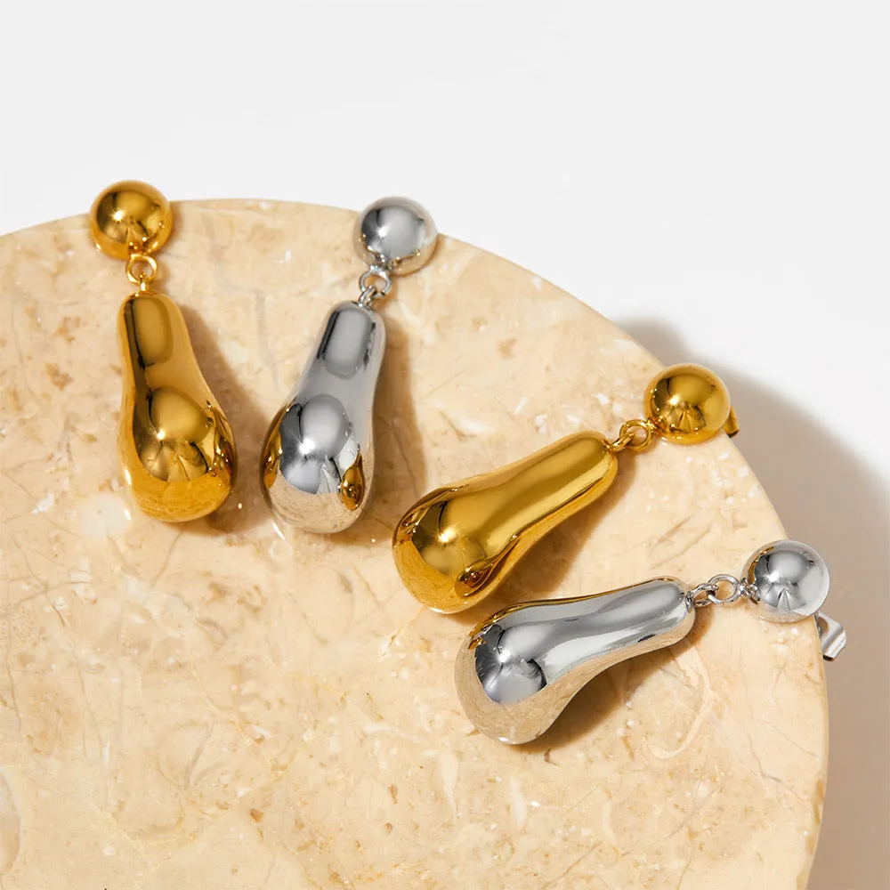 Hollow Teardrop Earrings