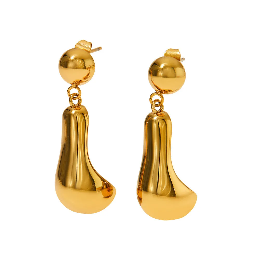 Hollow Teardrop Earrings