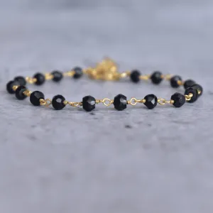 Improved Endurance - Black Onyx Rosary Bracelets