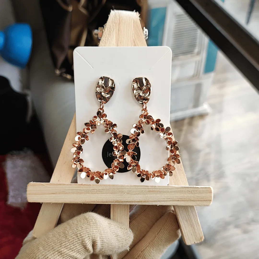 Jewelestia Golden Blossom Earrings