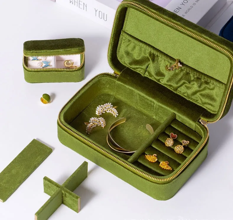Jewelry Storage Box Earring Necklace  Classification Flip Lid Box