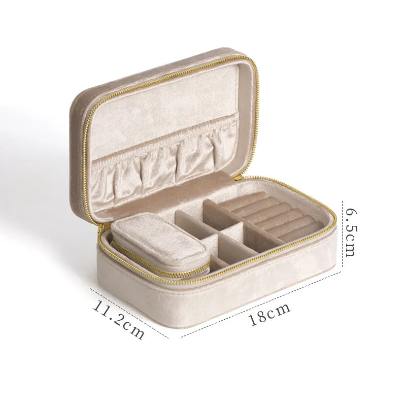 Jewelry Storage Box Earring Necklace  Classification Flip Lid Box