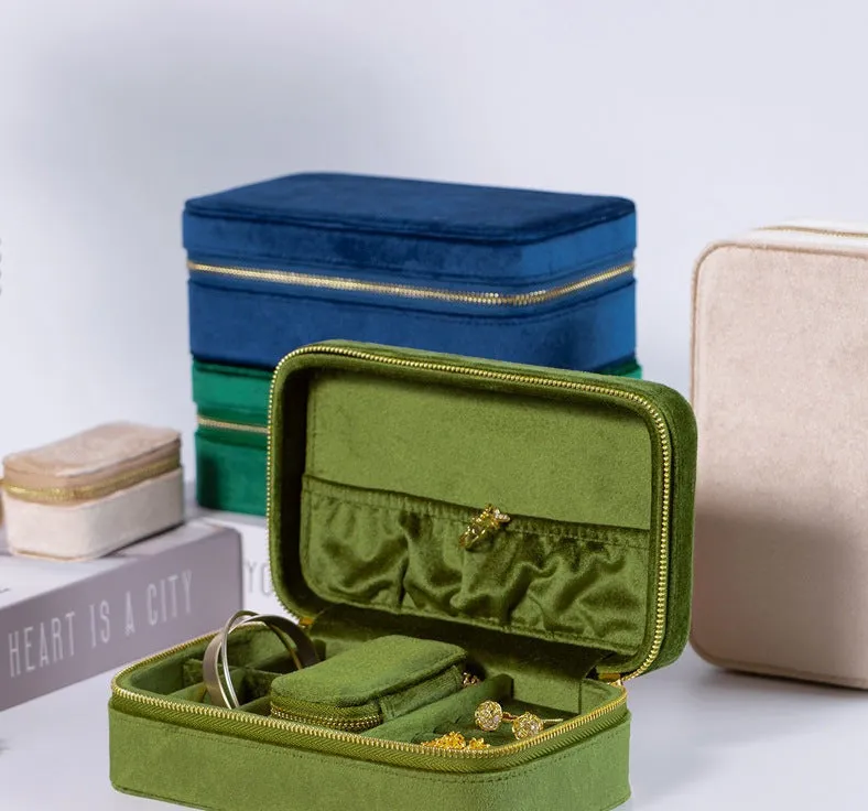 Jewelry Storage Box Earring Necklace  Classification Flip Lid Box