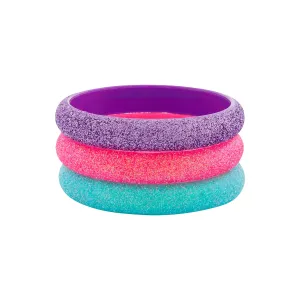 Kids Multi-coloured Glitter Bangle Pack