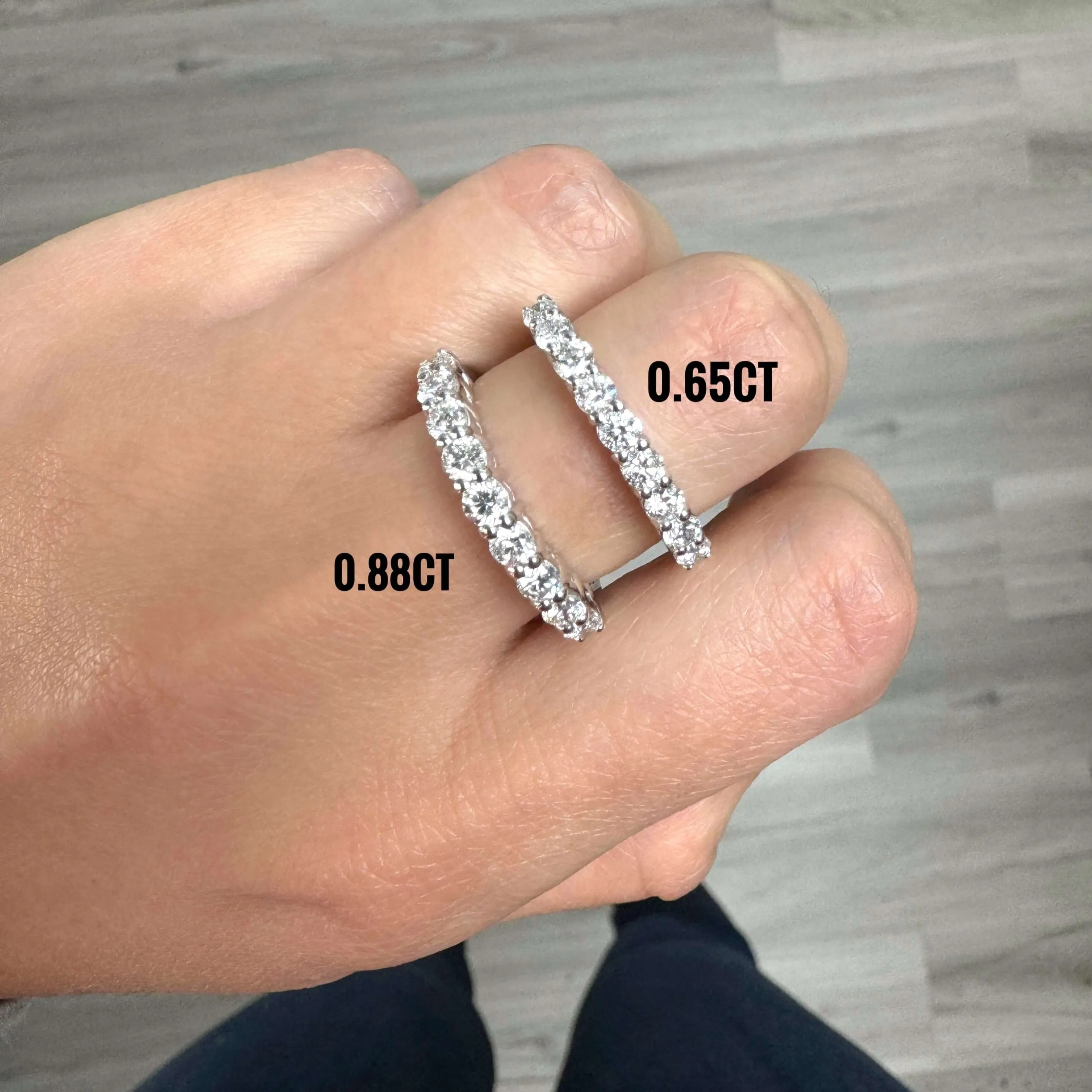 Lab Grown Diamond 9 Stone Half Eternity Ring