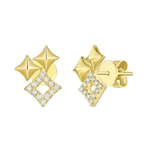 Lab Grown Diamond Trio Sparkle Earrings