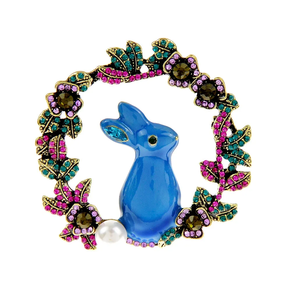 Large Cute Rabbit Brooches For Women