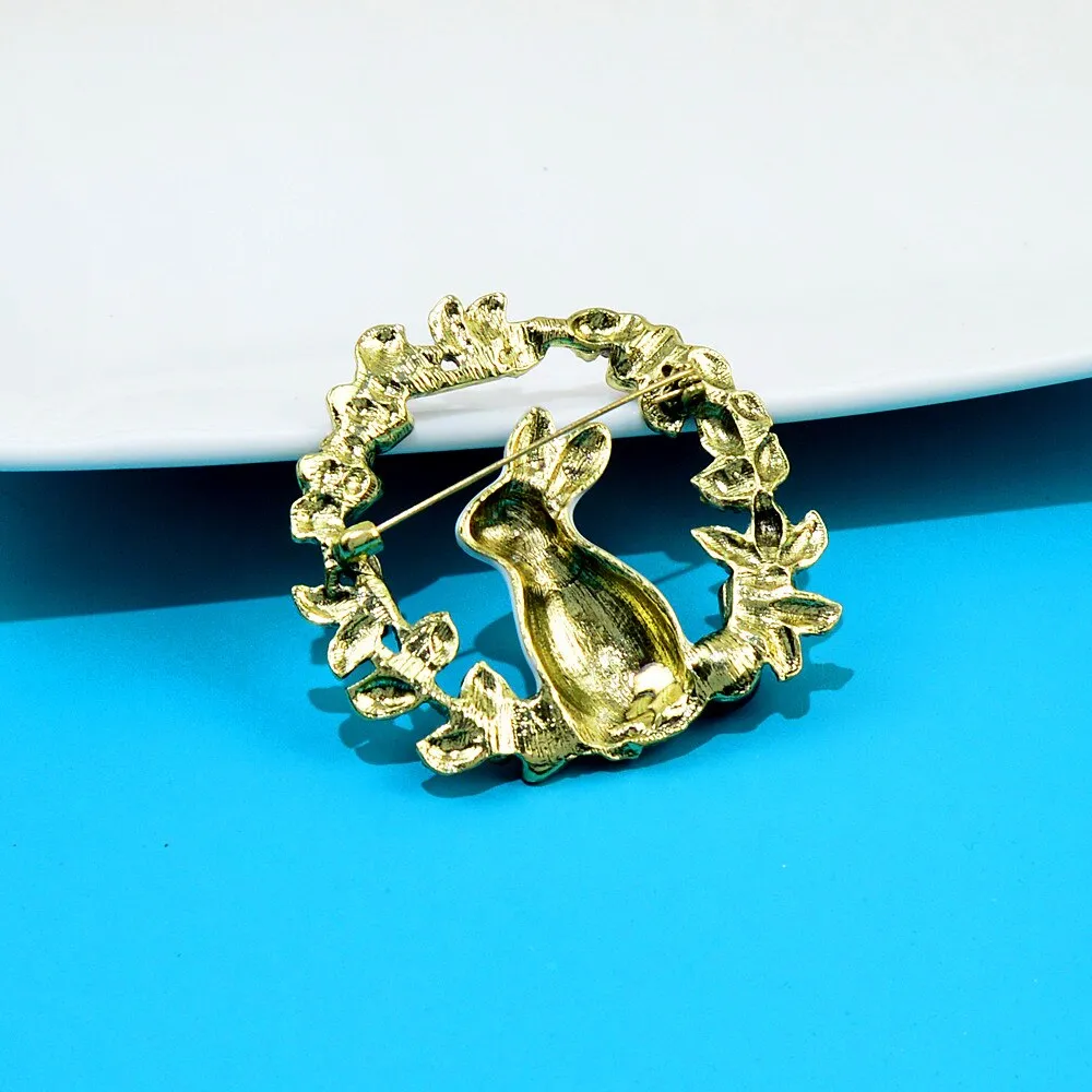 Large Cute Rabbit Brooches For Women