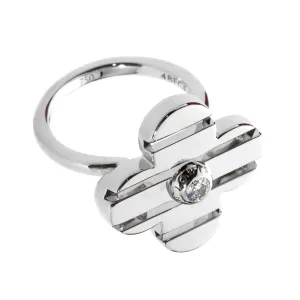 Louis Vuitton Petite Fleur Flower White Gold Diamond Ring