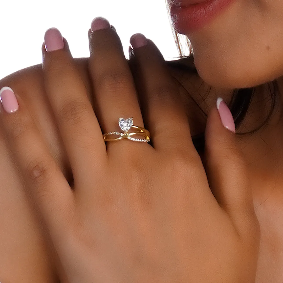 Love wins all 925 Sterling Silver Zircon Ring