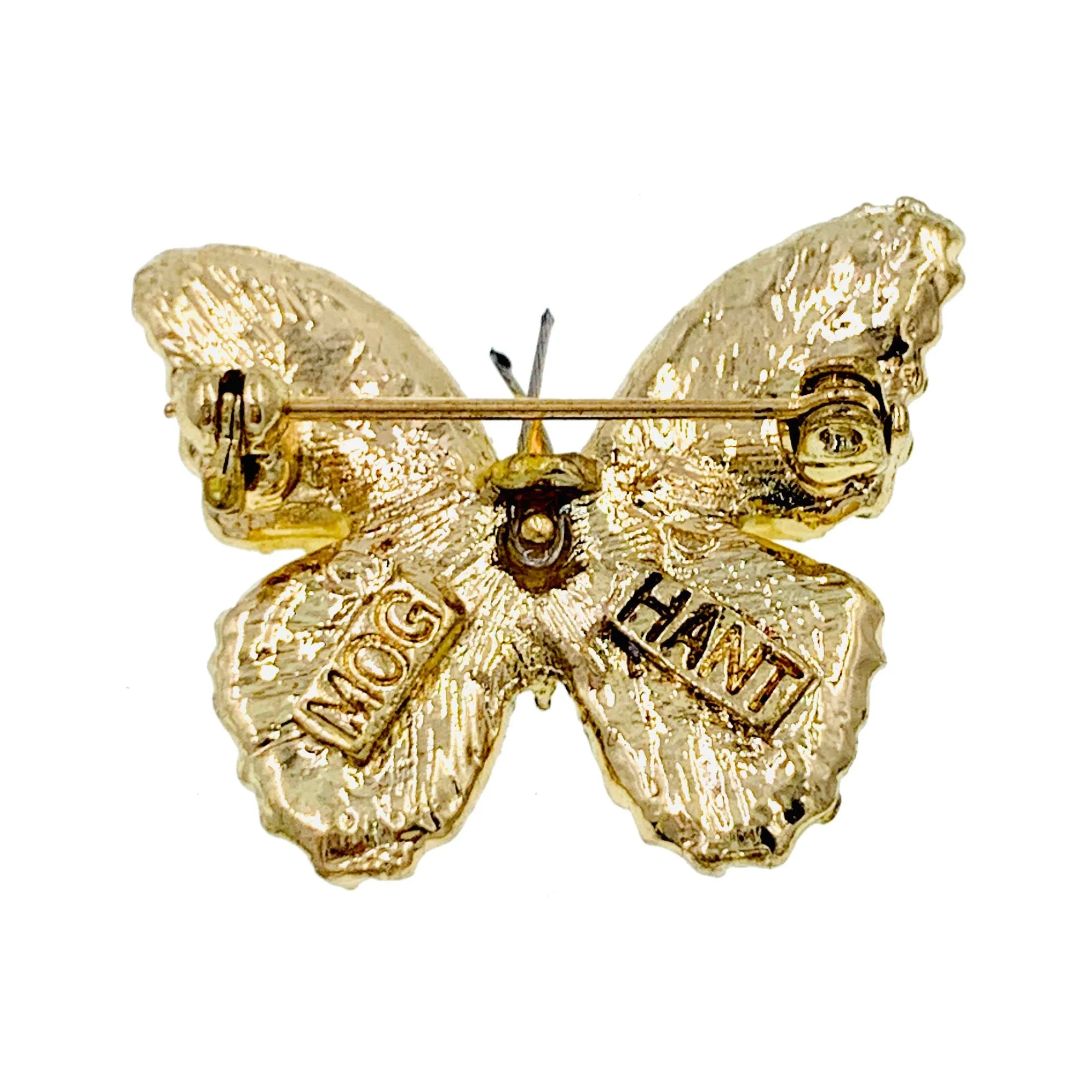 Lucinda Handmade Small Butterfly Brooch Pin use Swarovski Elementary Crystal