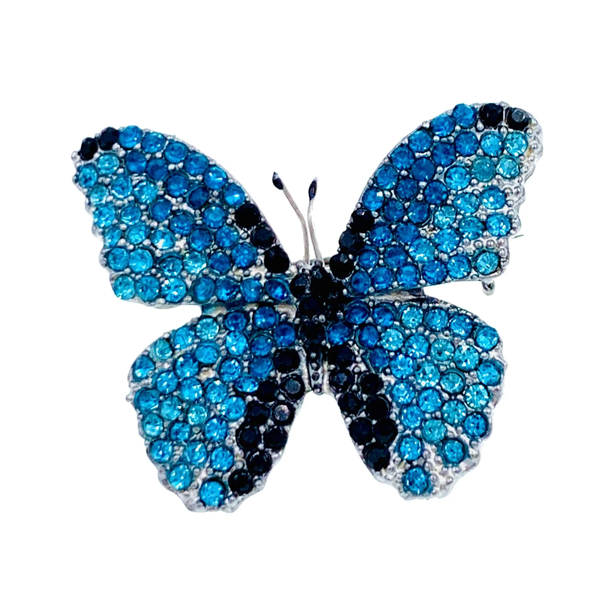 Lucinda Handmade Small Butterfly Brooch Pin use Swarovski Elementary Crystal