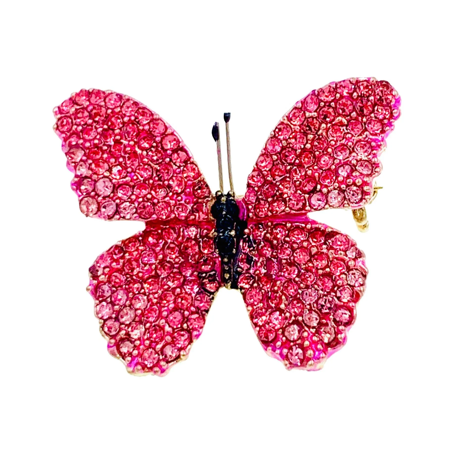 Lucinda Handmade Small Butterfly Brooch Pin use Swarovski Elementary Crystal