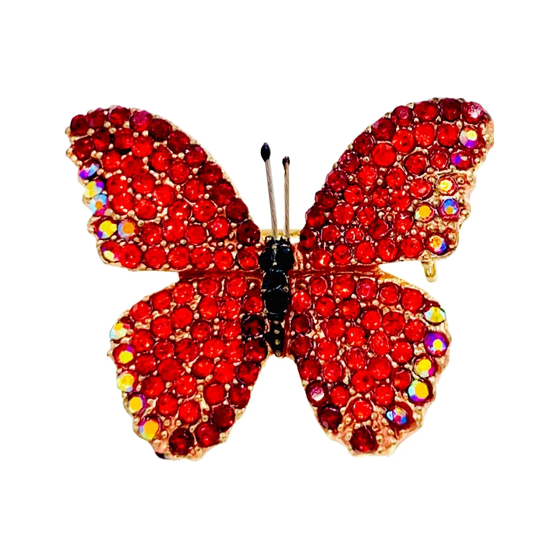 Lucinda Handmade Small Butterfly Brooch Pin use Swarovski Elementary Crystal