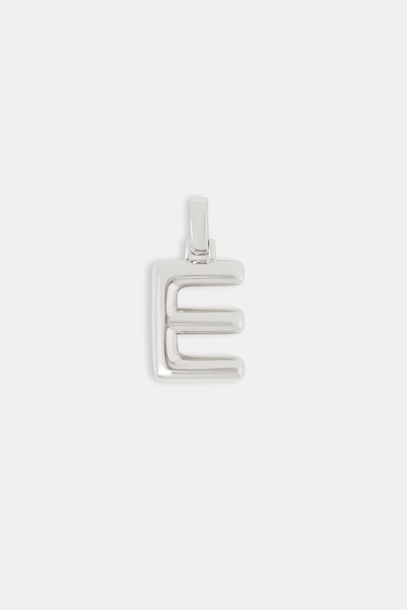 Mini Polished Balloon Letter Pendant - 20mm