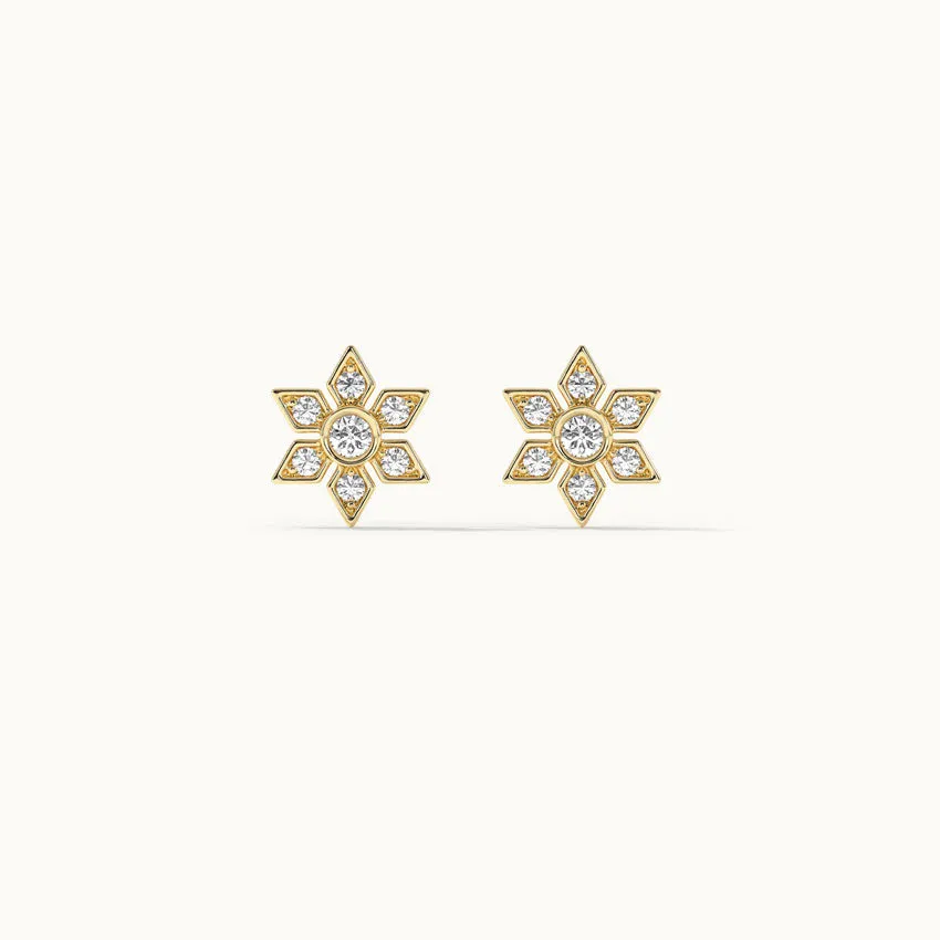 Narcissus Small Diamond Earrings